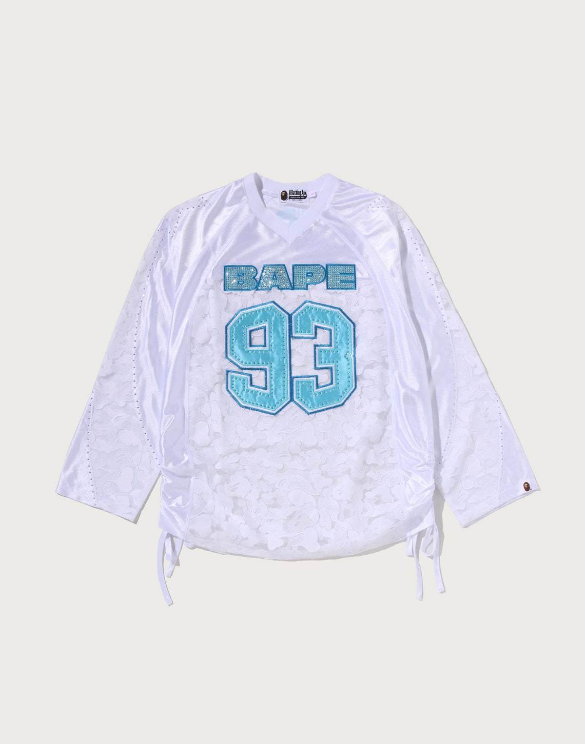 SOLID CAMO LACE FOOTBALL OVERSIZE LS TEE LADIES