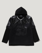 BAPE US BLACK FRIDAY MESH LAYERED RELAXED FIT PULLOVER HOODIE MENS