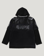 BAPE US BLACK FRIDAY MESH LAYERED RELAXED FIT PULLOVER HOODIE MENS