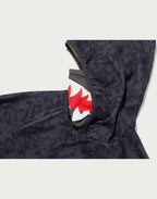 BAPE BY KAZUKI KURAISHI PIXELATE CAMO SHARK RELAXED FIT HOODIE MENS