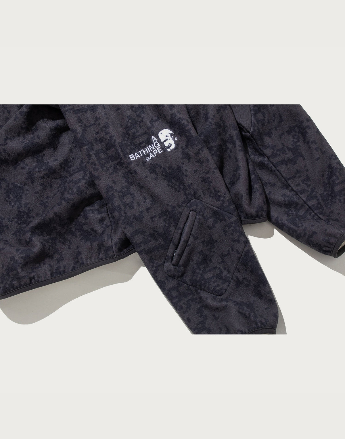 BAPE BY KAZUKI KURAISHI PIXELATE CAMO SHARK RELAXED FIT HOODIE MENS