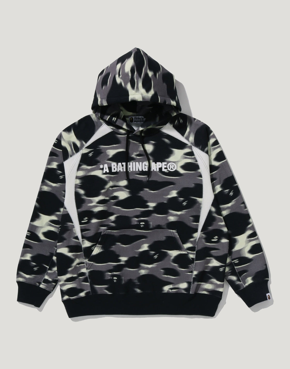 SCREEN CAMO FOOTBALL LOGO RELAXED FIT PULLOVER HOODIE MENS