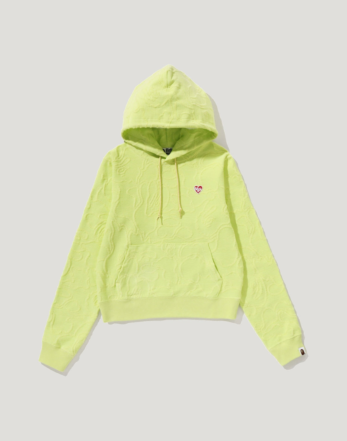 NEON CAMO JACQUARD PULLOVER HOODIE LADIES