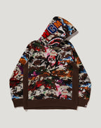 HYBRID CAMO SHARK PULLOVER HOODIE M