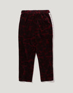 SOLID CAMO VELOUR METAL ONE POINT RELAXED FIT TRACK PANTS MENS