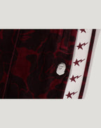 SOLID CAMO VELOUR METAL ONE POINT RELAXED FIT TRACK PANTS MENS