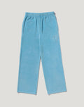 CRYSTAL STONE APE HEAD VELOUR WIDE PANTS LADIES