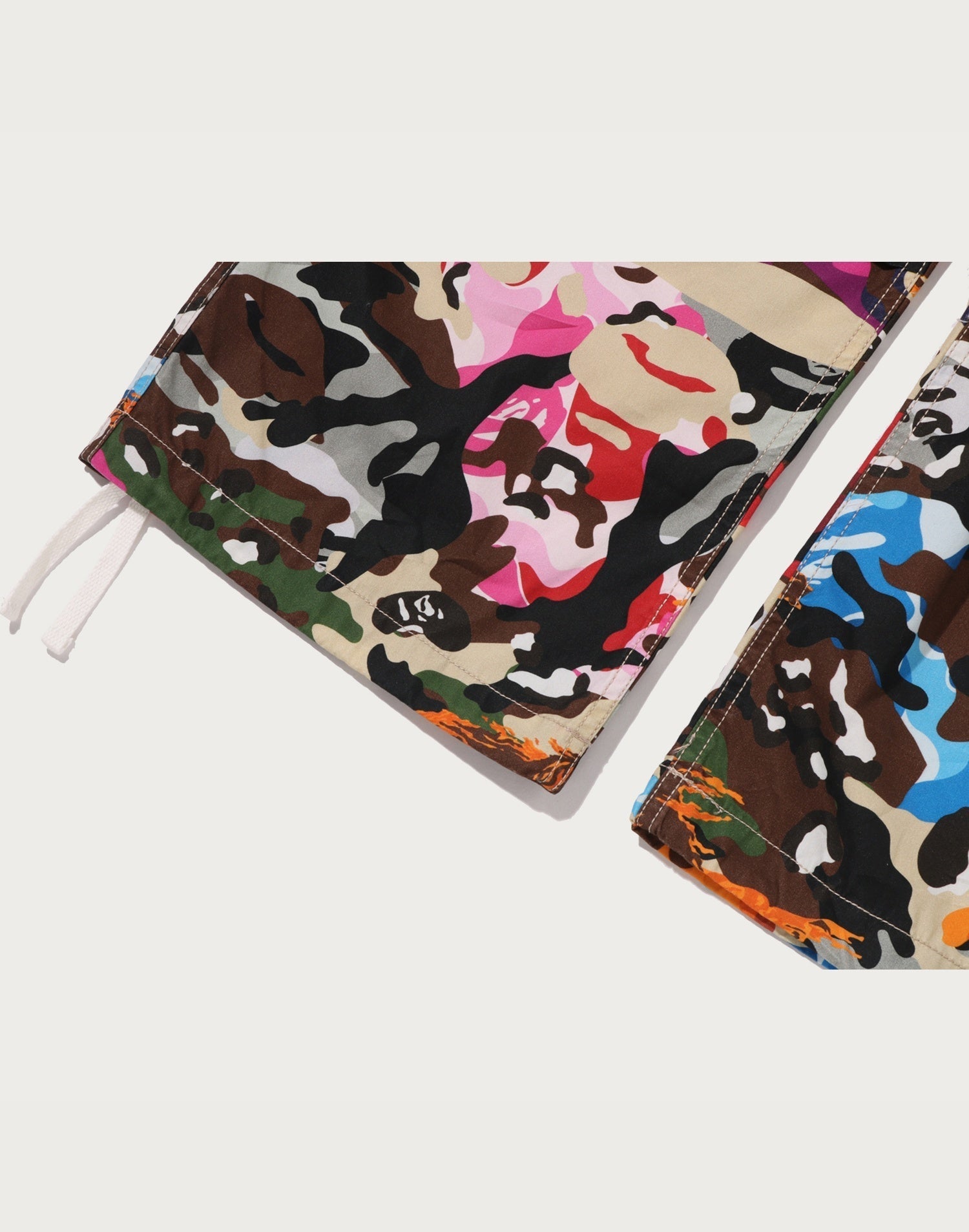HYBRID CAMO BAPE STA CARGO PARACHUTE PANTS LADIES