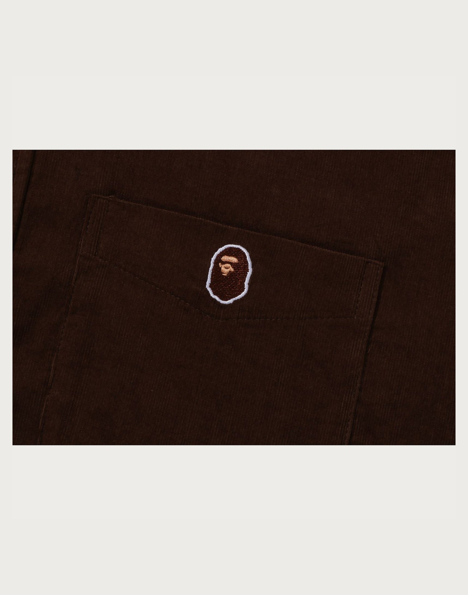 APE HEAD ONE POINT CORDUROY SHIRT MENS