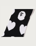 I LOVE BAPE MONOGRAM SOCKS LADIES