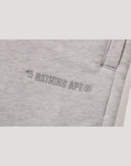 BATHING APE LOGO KNEE LENGTH RELAXED FIT SWEAT SHORTS MENS