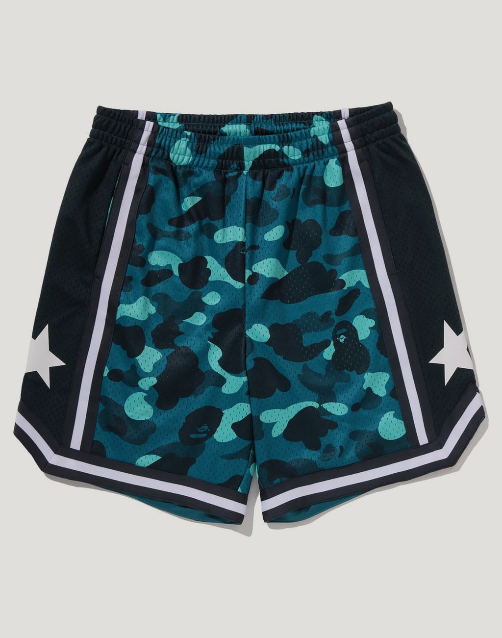 COLOR CAMO MESH RELAXED FIT SHORTS MENS