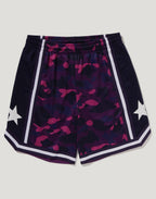 COLOR CAMO MESH RELAXED FIT SHORTS MENS