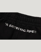 HEAVY WASH HAND DRAW FOOTBALL LOGO RELAXED FIT SWEAT SHORTS MENS