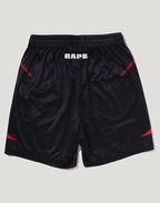 APE FLAME MONOGRAM JACQUARD RELAXED FIT FOOTBALL SHORTS MENS