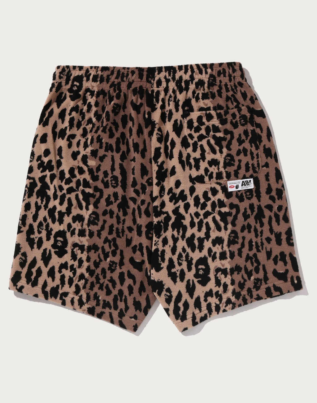 BAPE BY KAZUKI KURAISHI LEOPARD JACQUARD SHORTS MENS