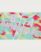 SCREEN CAMO MULTI LOGO BASEBALL SHIRT LADIES