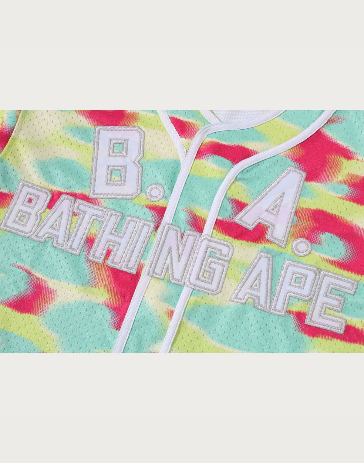 SCREEN CAMO MULTI LOGO BASEBALL SHIRT LADIES