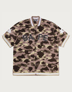 COLOR CAMO MESH WARM UP RELAXED FIT SHIRT MENS