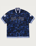 COLOR CAMO MESH WARM UP RELAXED FIT SHIRT MENS