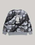 TREE EDGE CAMO COLLEGE RELAXED FIT CREWNECK MENS