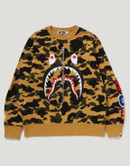 1ST CAMO SHARK CREWNECK SWEATSHIRT MENS