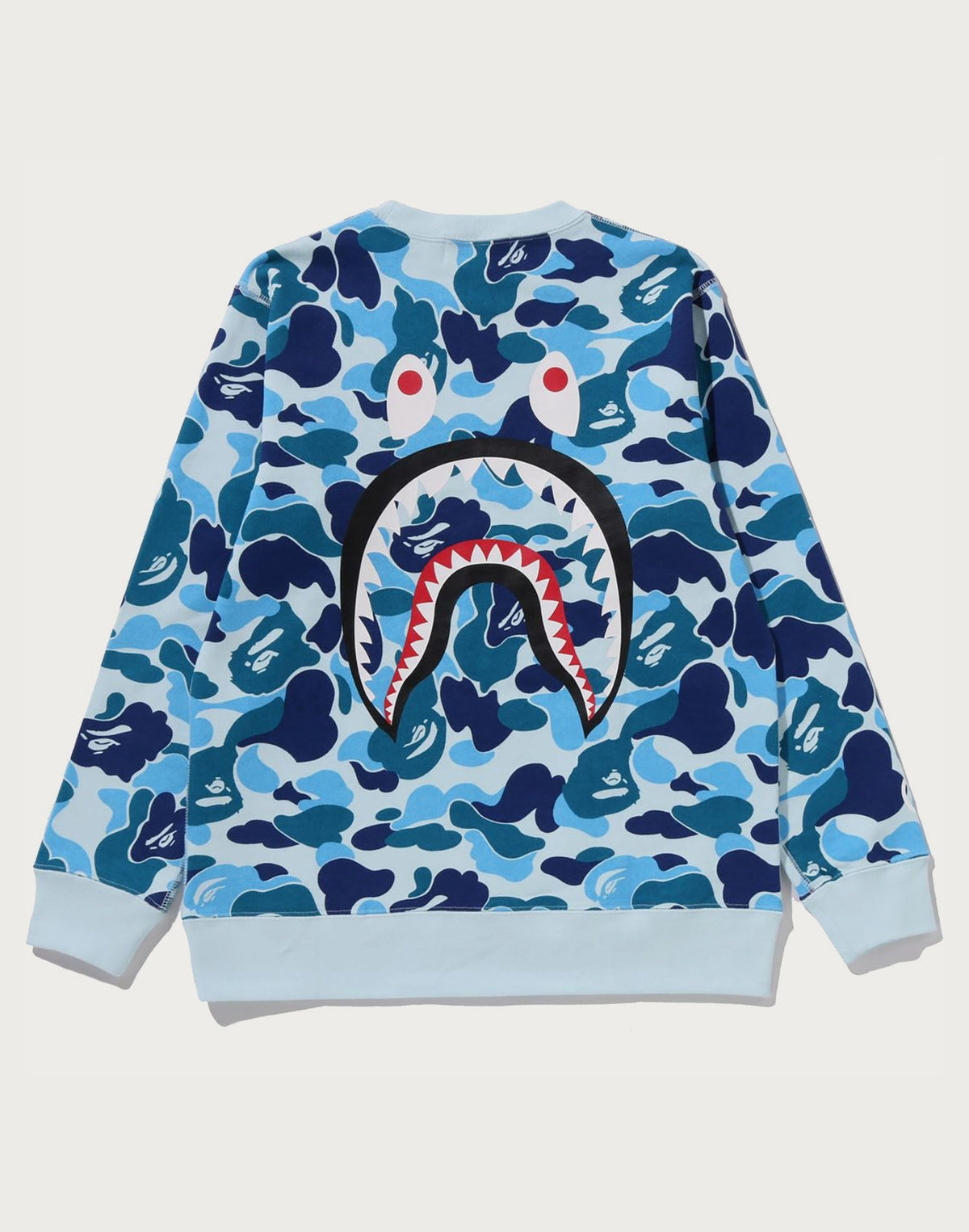 ABC CAMO SHARK CREWNECK SWEATSHIRT JR KIDS