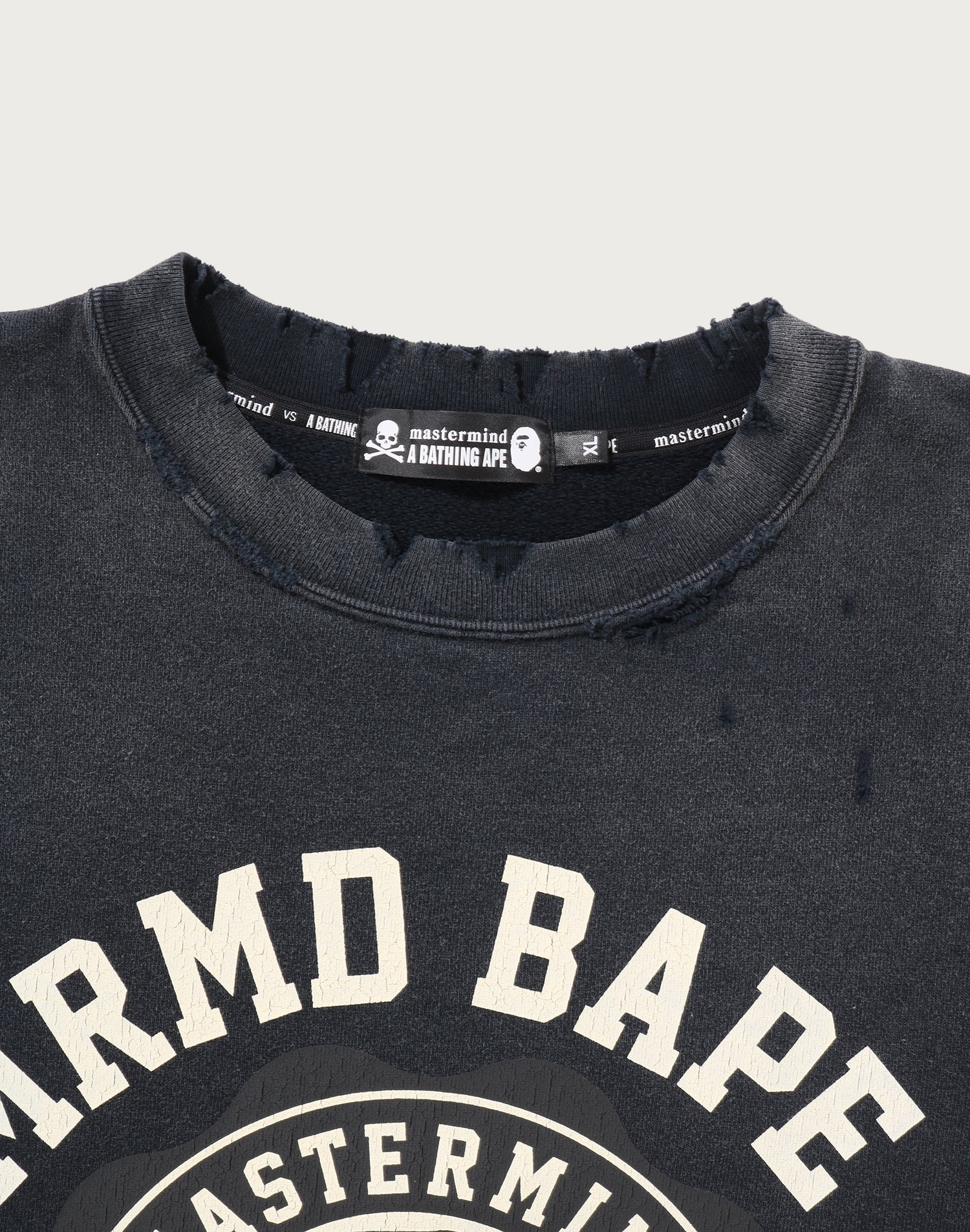 MM BAPE VINTAGE EFFECT CREWNECK MENS
