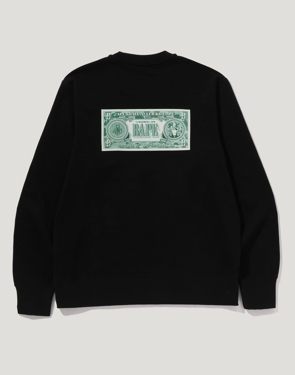BANKNOTE RELAXED FIT CREWNECK SWEATSHIRT MENS