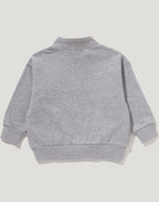 BAPE EMBROIDERY PATCH RELAXED FIT HALF ZIP SWEATSHIRT KIDS