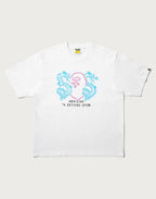 BAPE X 88RISING NEON LOGO RELAXED FIT TEE MENS