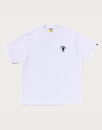 BAPE MENS ONE POINT APE HEAD COLLEGE RELAXED FIT T-SHIRT