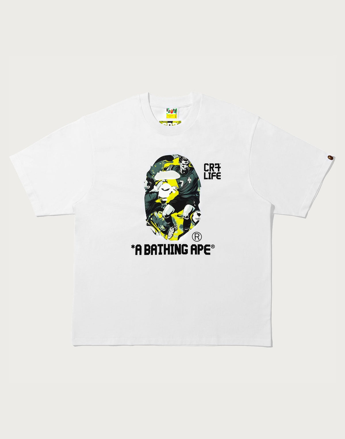 BAPE X CR7 LIFE GRAPHIC A BATHING APE RELAXED FIT TEE #1 MENS