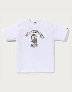 BAPE MENS TREE EDGE CAMO COLLEGE T-SHIRT
