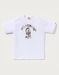 BAPE MENS TREE EDGE CAMO COLLEGE T-SHIRT