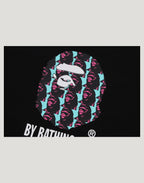 APE HEAD PATTERN BY BATHING APE RELAXED FIT TEE MENS