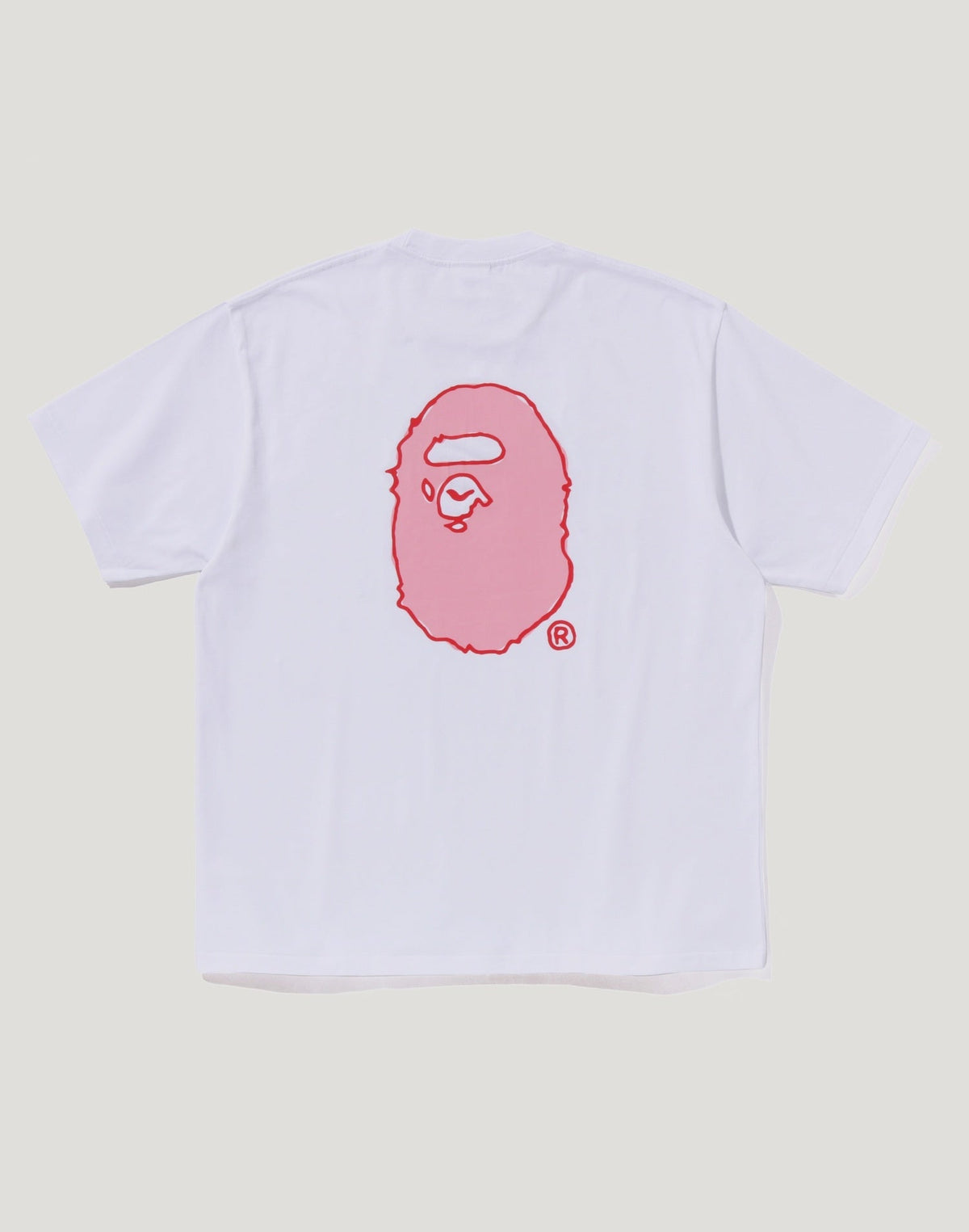 HAND DRAW BAPE LOGO RELAXED FIT TEE MENS