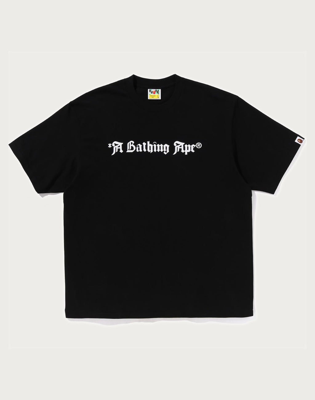 A BATHING APE LOGO RELAXED FIT TEE MENS