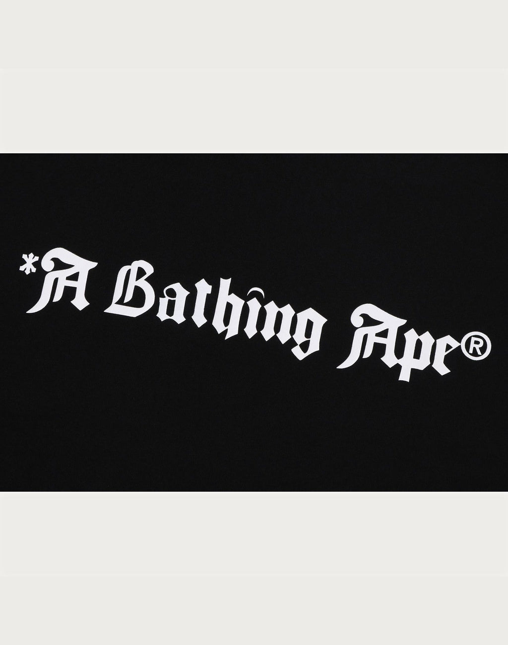 A BATHING APE LOGO RELAXED FIT TEE MENS
