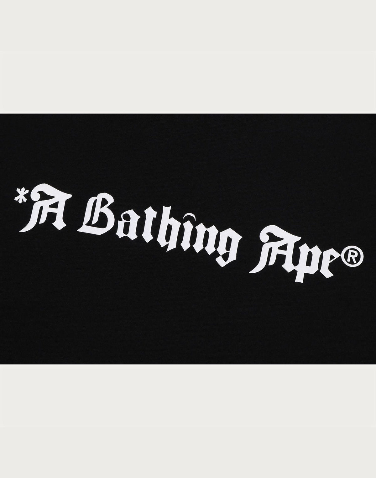 A BATHING APE LOGO RELAXED FIT TEE MENS