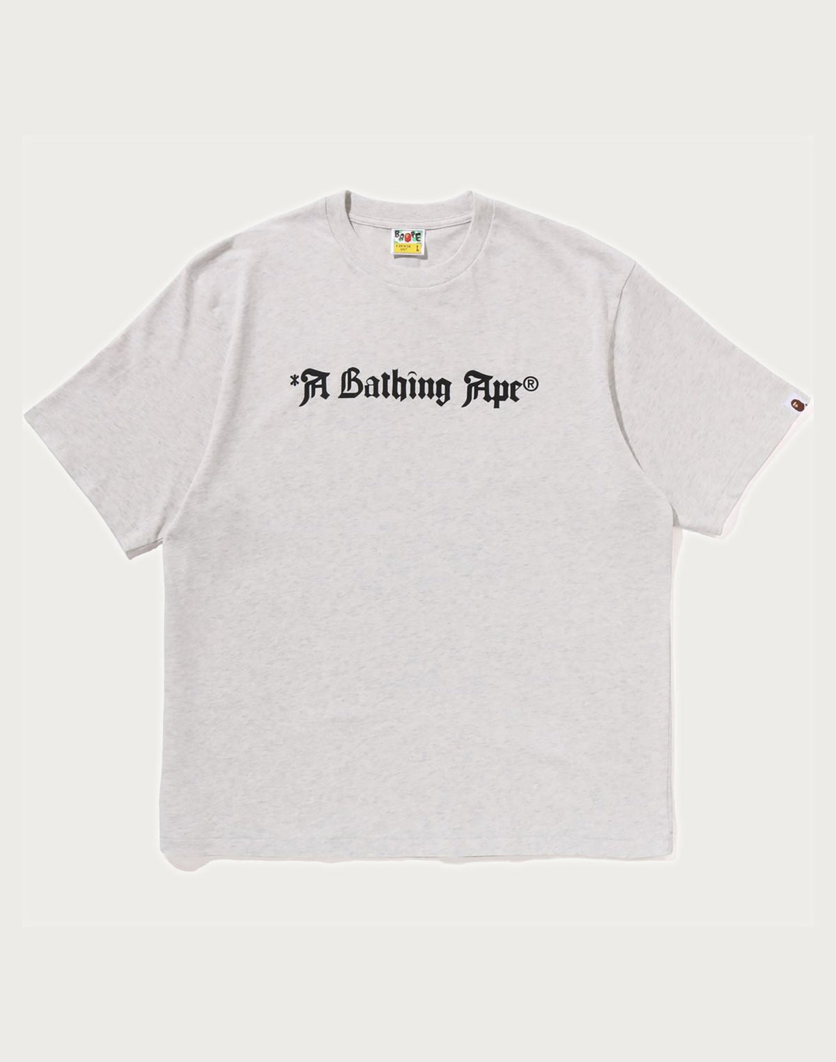 A BATHING APE LOGO RELAXED FIT TEE MENS