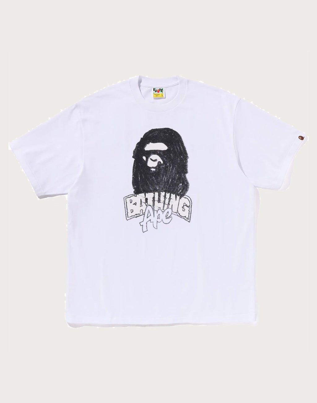 HAND DRAWN APE HEAD RELAXED FIT TEE MENS