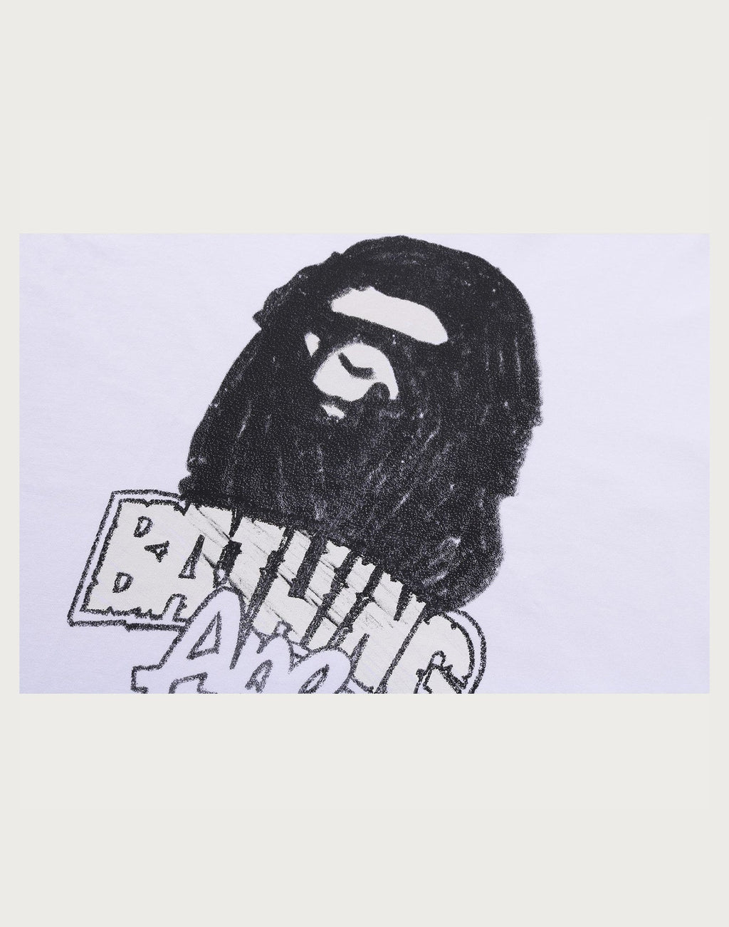 HAND DRAWN APE HEAD RELAXED FIT TEE MENS