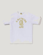 JAPANESE INDIGO ART CAMO COLLEGE TEE MENS