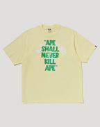 APE SHALL NEVER KILL APE COLLEGE RELAXED FIT TEE MENS