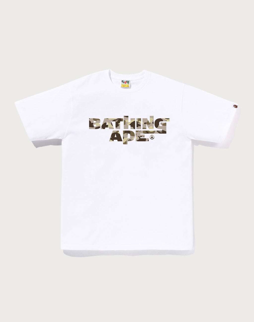 COLOR CAMO BATHING APE LOGO TEE MENS