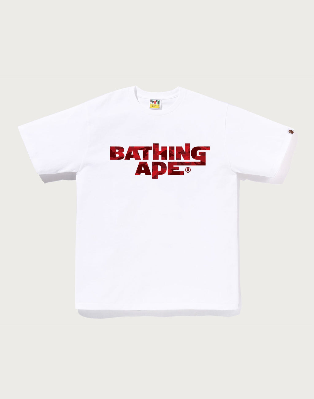 COLOR CAMO BATHING APE LOGO TEE MENS