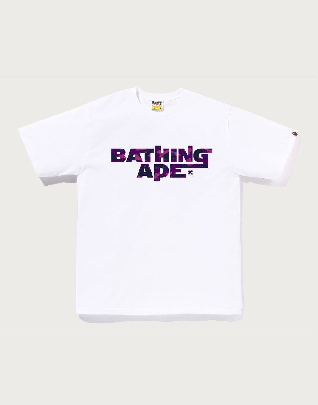 COLOR CAMO BATHING APE LOGO TEE MENS