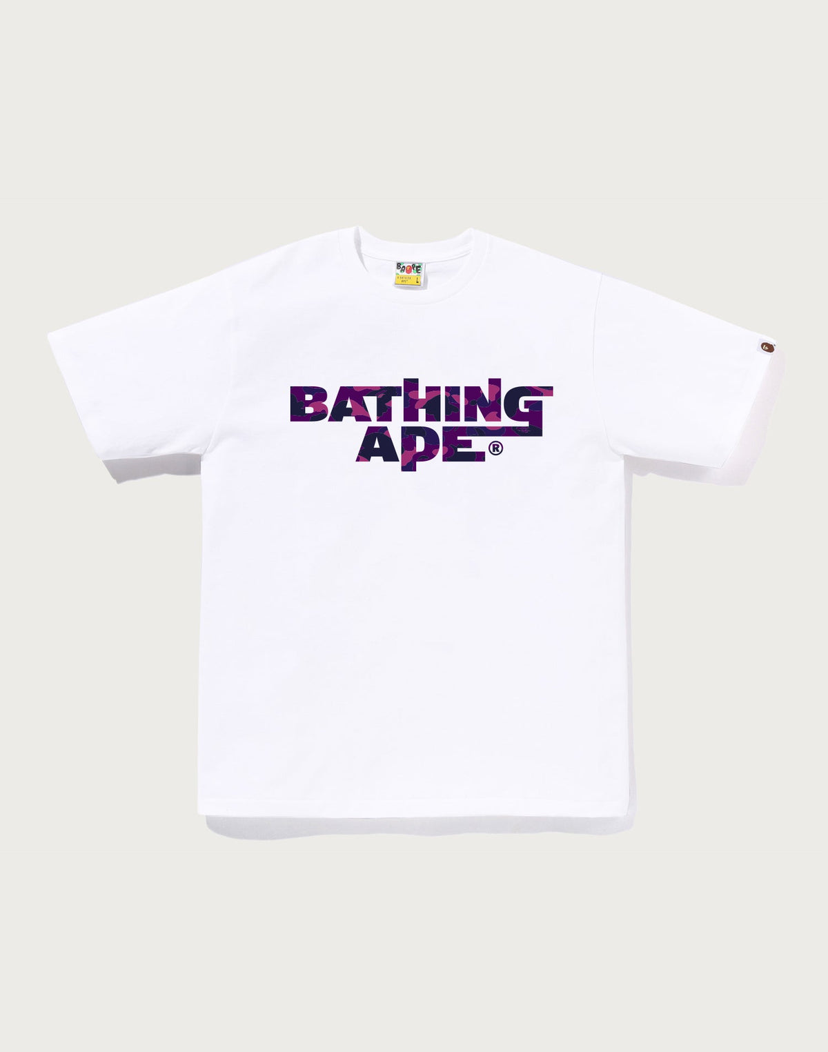 COLOR CAMO BATHING APE LOGO TEE MENS