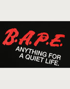 BAPE MOTTO LOGO RELAXED FIT TEE MENS